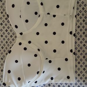 Polka-dot crop top